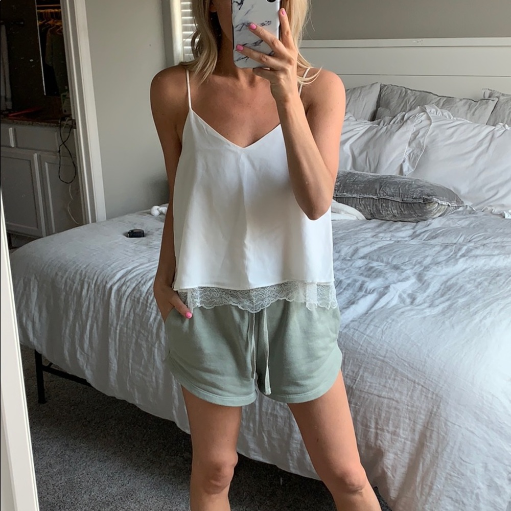 White lace cami